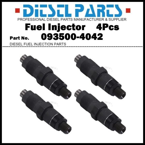 4x Fuel Injector 093500-4042 for TOYOTA Hiace Hilux 4Runner Dyna 2L 3L 2.4d 2.8d