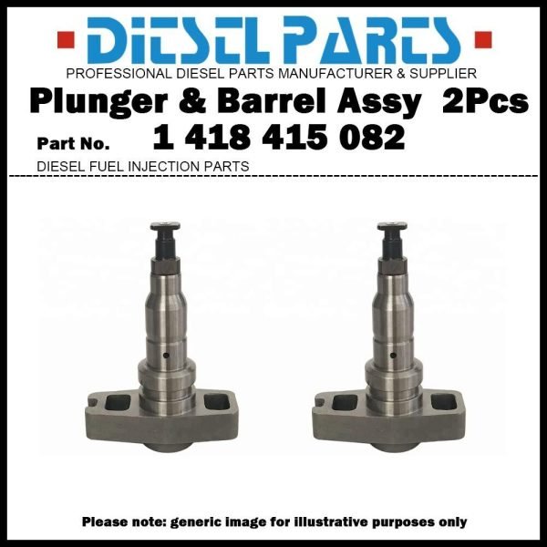 2x Pump Element Plunger and Barrel Assy 1415-082 1418415082 for Cummins 6CTA 8.3